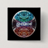 Peace Meditation grafische Button (Voorkant)