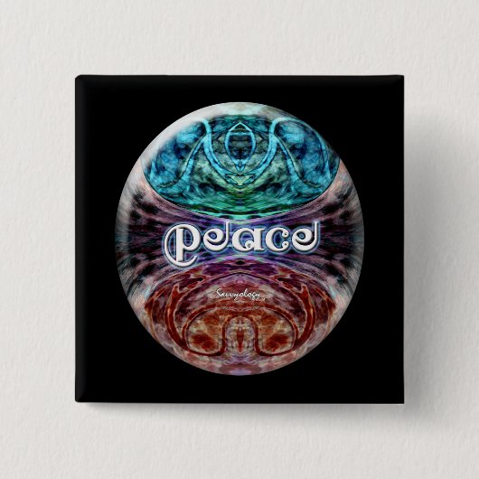 Peace Meditation grafische Button (Voorkant)