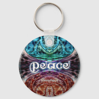 Peace Meditation grafische Sleutelhanger