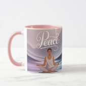 Peace Meditation Mug Lotus Position Mok (Links)