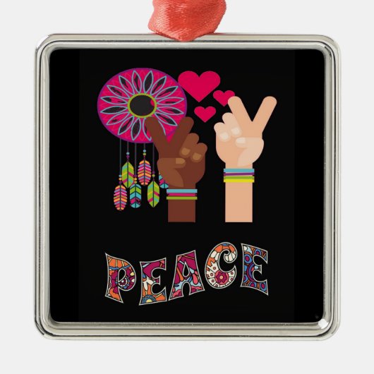 Peace Metal Ornament (Voorkant)