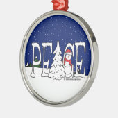 Peace Metalen Ornament (Links)