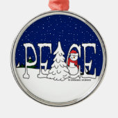 Peace Metalen Ornament (Voorkant)