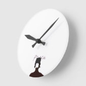 Peace Minimal Art Wall Clock Ronde Klok (Hoek)