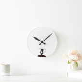 Peace Minimal Art Wall Clock Ronde Klok (Huis)