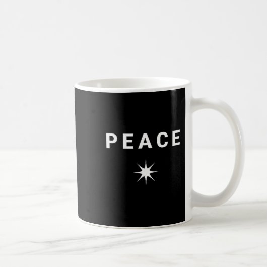 Peace Minimalist Symbol  Koffiemok (Rechts)