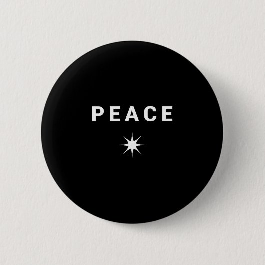 Peace Minimalist Symbol  Ronde Button 5,7 Cm (Voorkant)