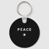 Peace Minimalist Symbol  Sleutelhanger (Voorkant)