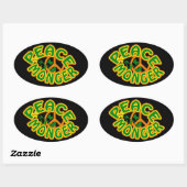 Peace Monger-stickers Ovale Sticker (Vel)