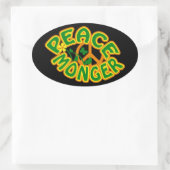Peace Monger-stickers Ovale Sticker (Tas)