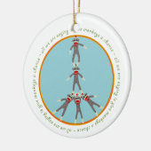Peace Monkeys Ornament (Links)