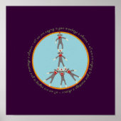 Peace Monkeys Poster (Voorkant)