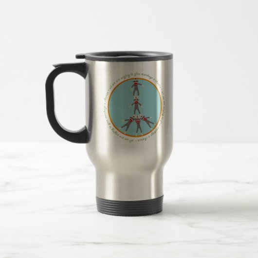 Peace Monkeys Travel Mug Reisbeker (Links)