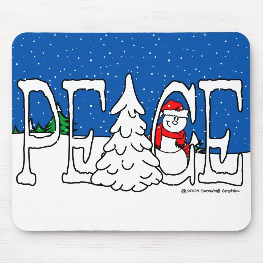Peace Mousepad Muismat (Voorkant)