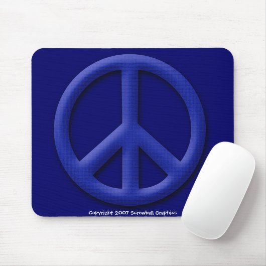 Peace Mousepad Muismat (Met muis)