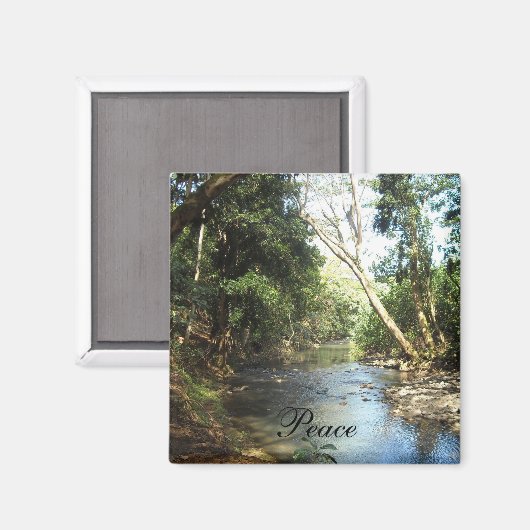 Peace Natuur Scene Magneet (Voorkant / Achterkant)