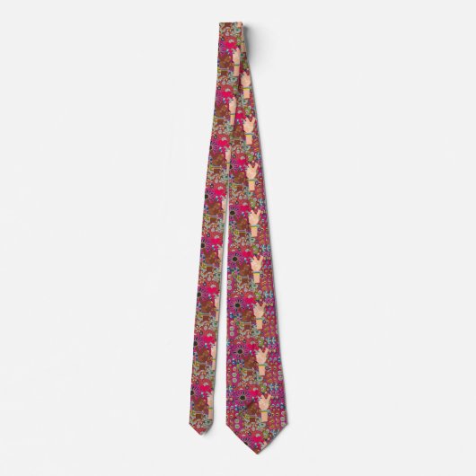 Peace Necktie Stropdas (Achterkant)