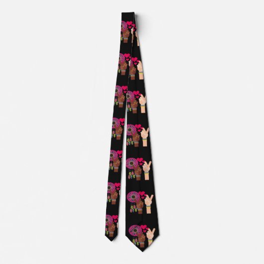 Peace Necktie Stropdas (Achterkant)