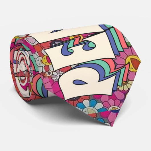 Peace Necktie Stropdas (Opgerold)