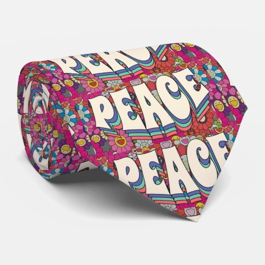 Peace Necktie Stropdas (Opgerold)