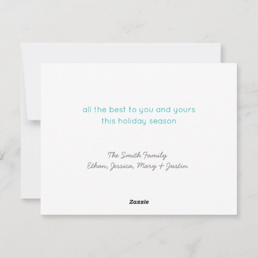 PEACE Nordic Folk Art geïnspireerd op persoonlijke Feestdagenkaart (Achterkant)