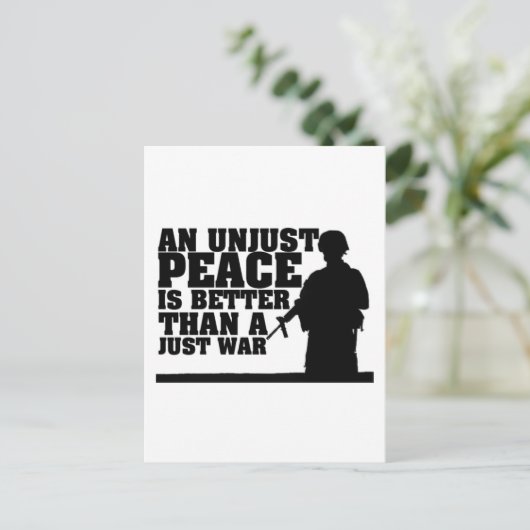 Peace Not War Briefkaart (Staand voorkant)