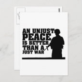 Peace Not War Briefkaart (Voorkant / Achterkant)