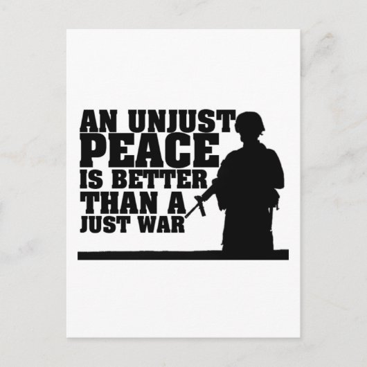 Peace Not War Briefkaart (Voorkant)