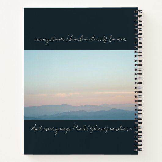 Peace Notebook Notitieboek (Achterkant)