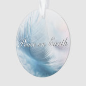 Peace of Earth White Feather Ornament (voorkant)