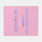 Peace of mind fleece deken (Voorkant (Horizontaal))