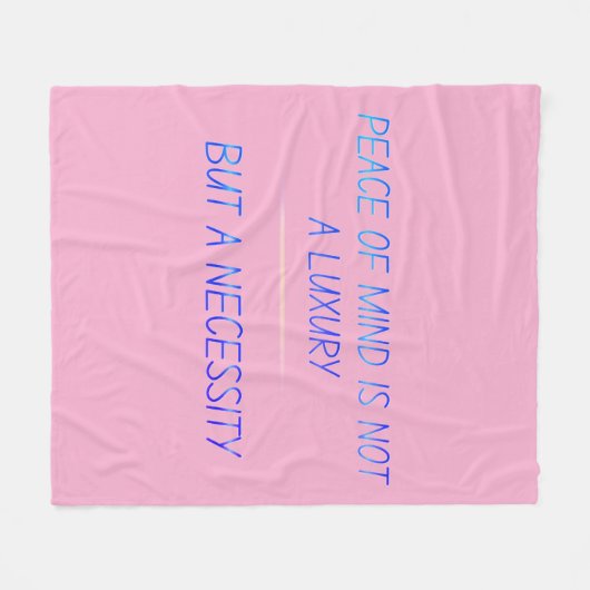 Peace of mind fleece deken (Voorkant (Horizontaal))