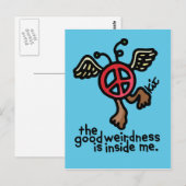 peace of weird postcard. briefkaart (Voorkant / Achterkant)