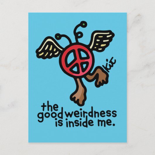 peace of weird postcard. briefkaart (Voorkant)