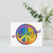 Peace Om Shanti Briefkaart (Staand voorkant)