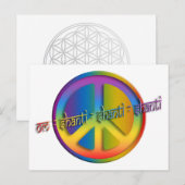 Peace Om Shanti Briefkaart (Voorkant / Achterkant)