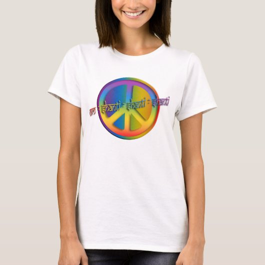 Peace Om Shanti T-shirt (Voorkant)