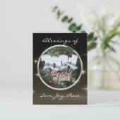 Peace on Earth 2024 Vakantie Briefkaart (Staand voorkant)