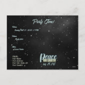 Peace on Earth 2024 Vakantie Briefkaart (Achterkant)