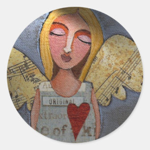 Peace on Earth Angel - Kerst stickers