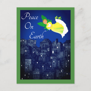 Peace on Earth Angel met Dove Flat Kaart