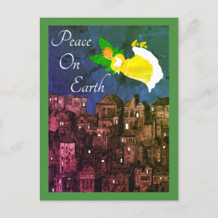 Peace on Earth Angel met Dove Flat Kaart