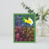 Peace on Earth Angel met Dove Flat Kaart (Staand voorkant)