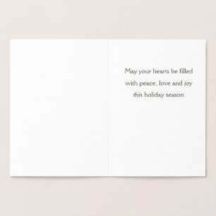 Peace on Earth Angel met Dove Holiday Folie Kaart