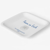 Peace on Earth Beach Sand Dollar Christmas Party  Papieren Bordje (Gebogen)