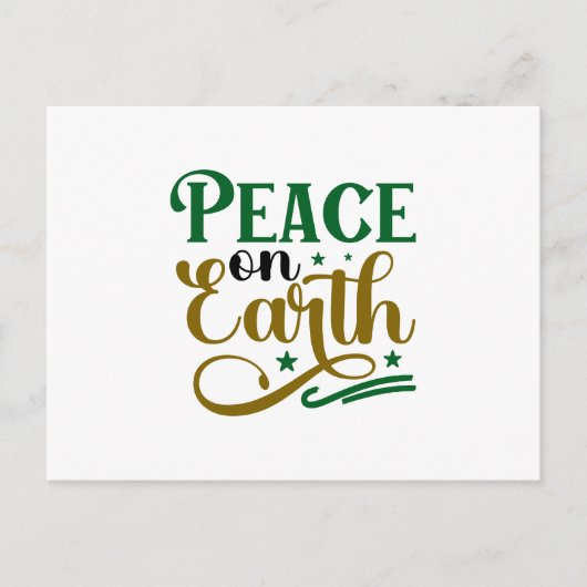 Peace on Earth Briefkaart (Voorkant)