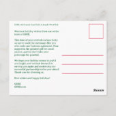 PEACE ON EARTH BUSINESS CUSTOM PHOTO Holiday Briefkaart (Achterkant)