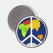 Peace on Earth Button Magnet (Voorkant / Achterkant)