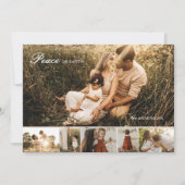 Peace on Earth Classic Multi-Photo Holiday Kaart (Voorkant)