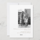 Peace on Earth Collage B/W Foto II Feestdagenkaart (Achterkant)